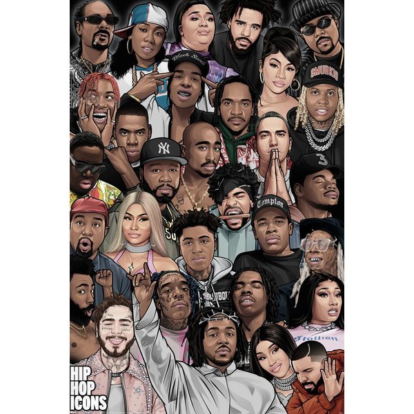 Hip Hop Poster Icons