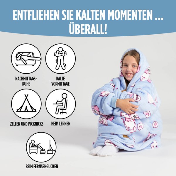 Hoodie Sweatshirt Decke Kids