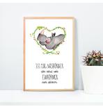 Ich Mag Nashörner Kunstdruck