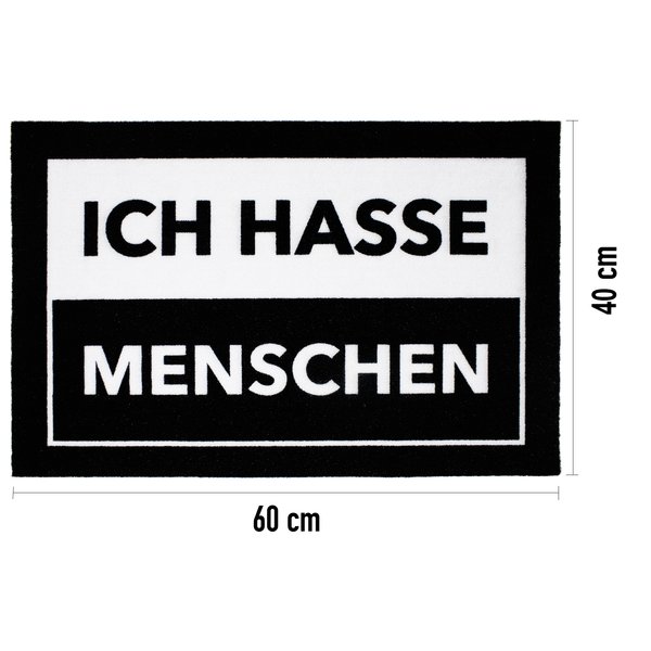 Ich hasse Menschen Fu&szlig;matte