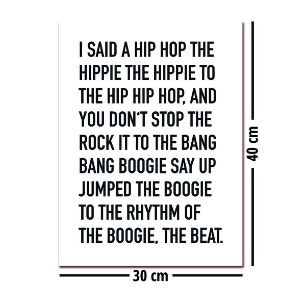 I Said A Hip Hop Kunstdruck