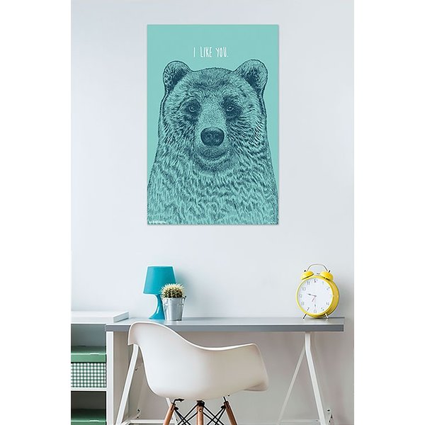 I Like You Bear Poster