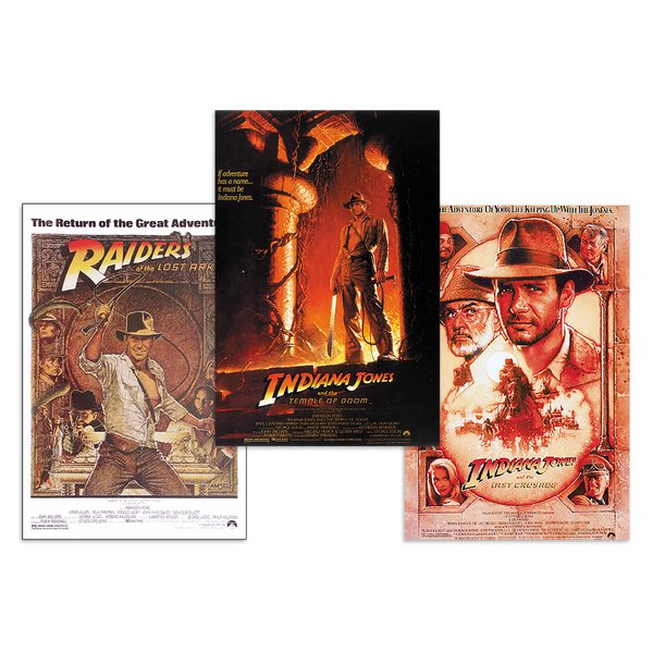 Indiana Jones Poster 3-er Set