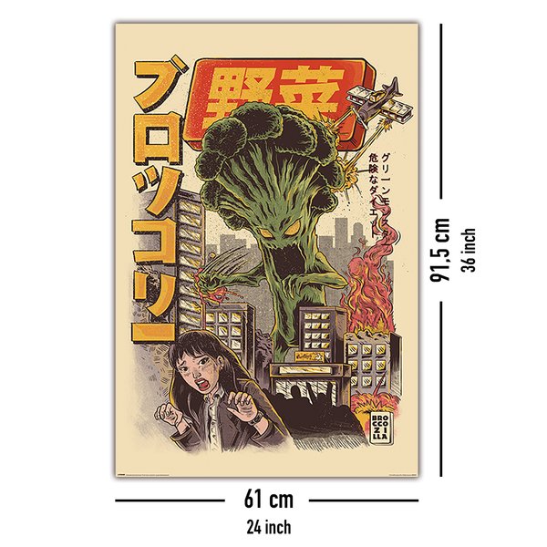 Ilustrata Poster Broccozilla