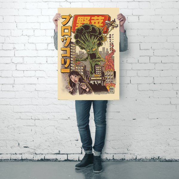 Ilustrata Poster Broccozilla