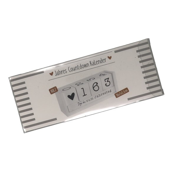 Jahres Countdown Kalender