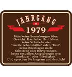 Jahrgang 1979 Blechschild