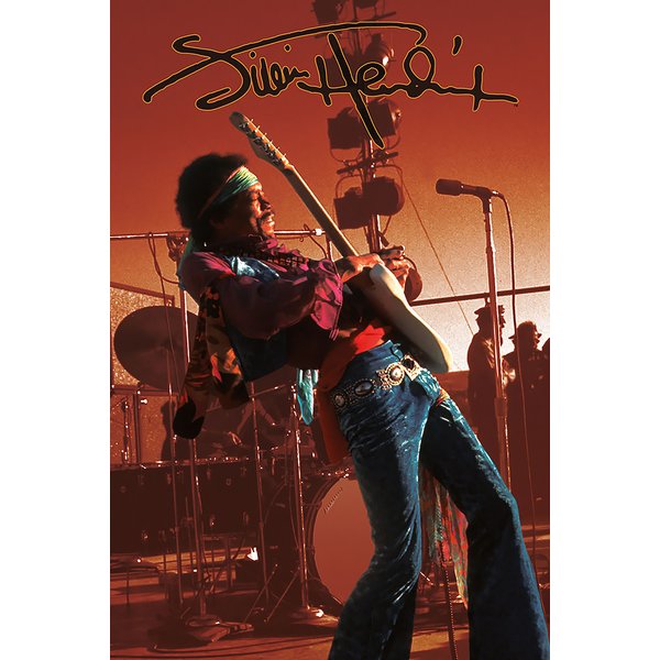 Jimi Hendrix Poster Live