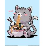 Kawaii Neko Cat Kunstdruck