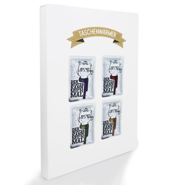 Katze Taschenw&auml;rmer 4er Set