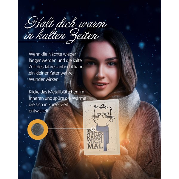 Katze Taschenw&auml;rmer 4er Set