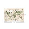Kinder-Weltkarte Beige Version