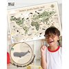Kinder-Weltkarte Beige Version