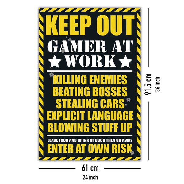 Keep out - Gamer at work