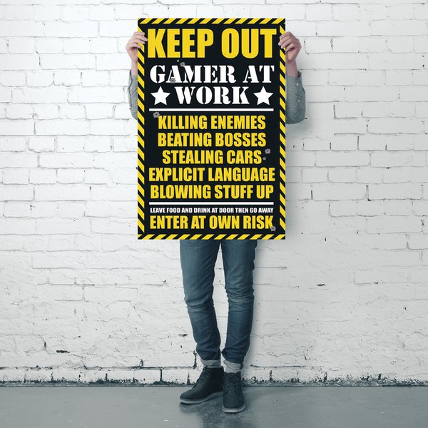 Keep out - Gamer at work
