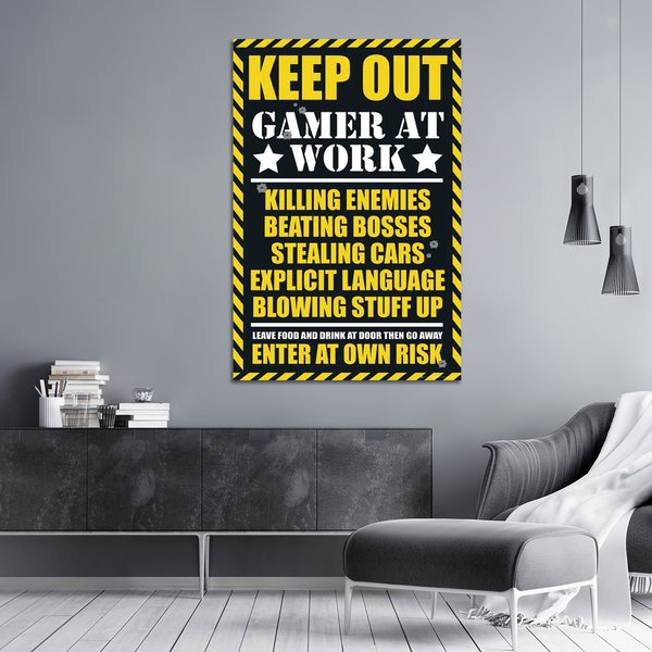 Keep out - Gamer at work