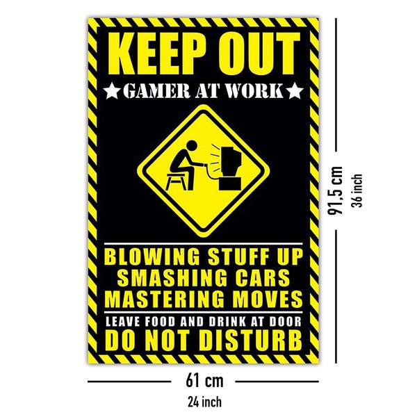 Keep out - Gamer at work