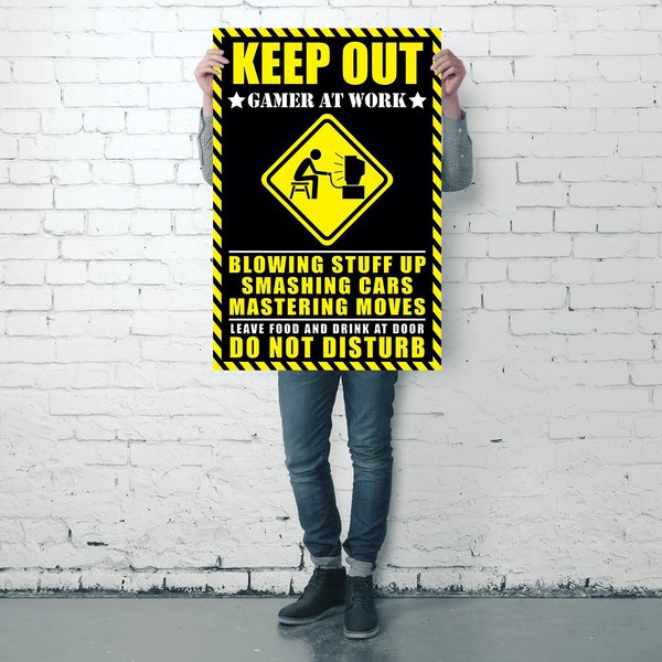 Keep out - Gamer at work