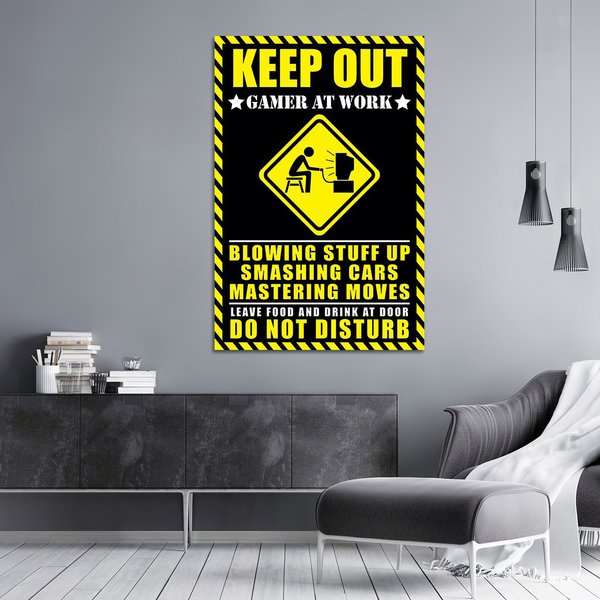 Keep out - Gamer at work