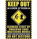 Keep out - Gamer at work