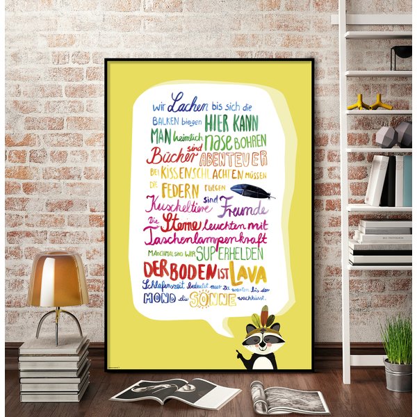 Kinderzimmer-Regeln Poster