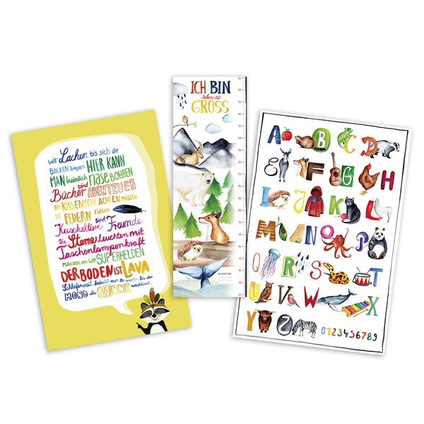 Kinderzimmer Poster Set