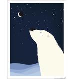 Kinderzimmer Poster Eisbär