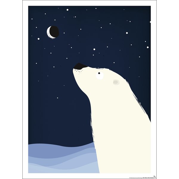 Kinderzimmer Poster Eisbär