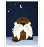 Kinderzimmer Poster Walross