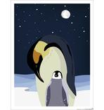 Kinderzimmer Poster Pinguin