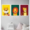 Kinderzimmer Poster Raubkatzen