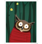 Kinderzimmer Poster Eule