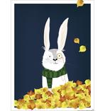 Kinderzimmer Poster Hase