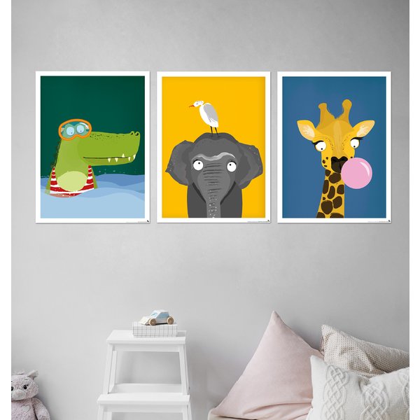 Kinderzimmer Poster Afrika