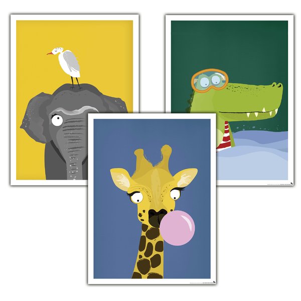 Kinderzimmer Poster Afrika