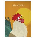 Kinderzimmer Poster Hahn