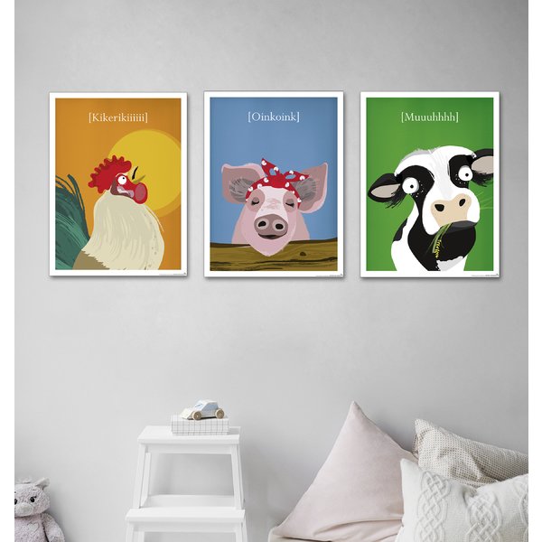 Kinderzimmer Poster Bauernhof