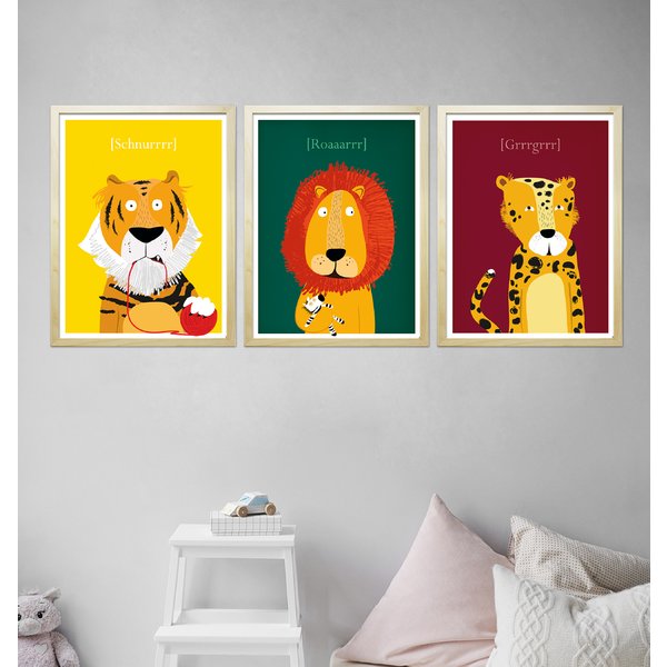 Kinderzimmer Poster Raubkatzen