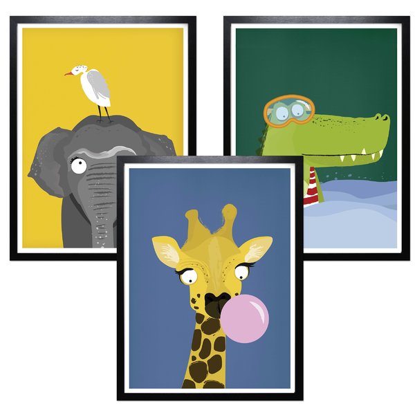 Kinderzimmer Poster Afrika