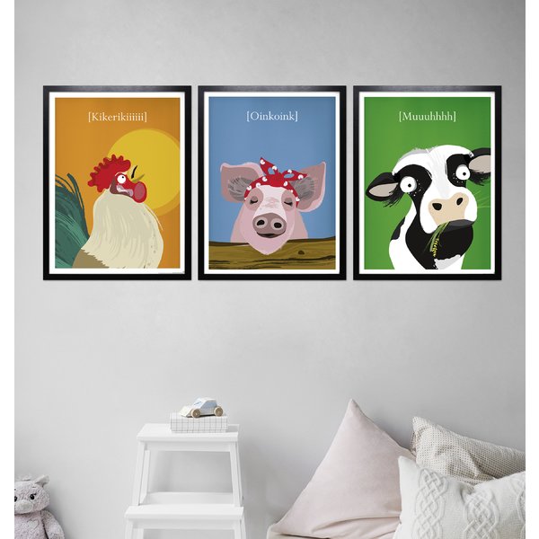 Kinderzimmer Poster Bauernhof