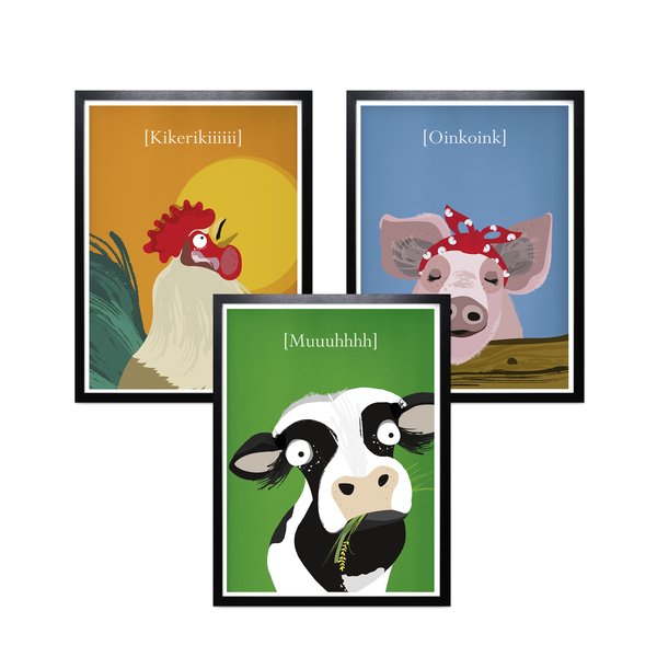 Kinderzimmer Poster Bauernhof