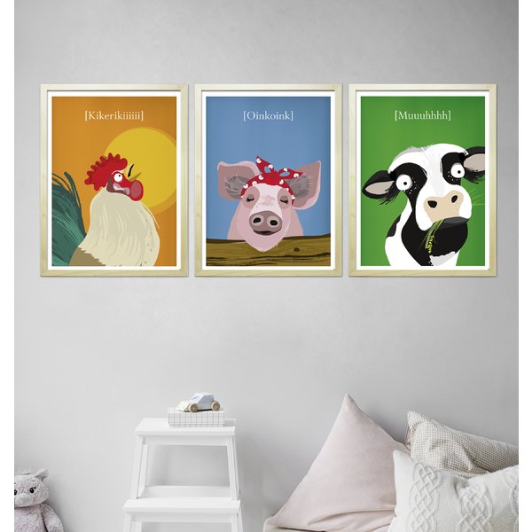 Kinderzimmer Poster Bauernhof