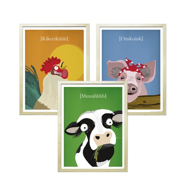 Kinderzimmer Poster Bauernhof