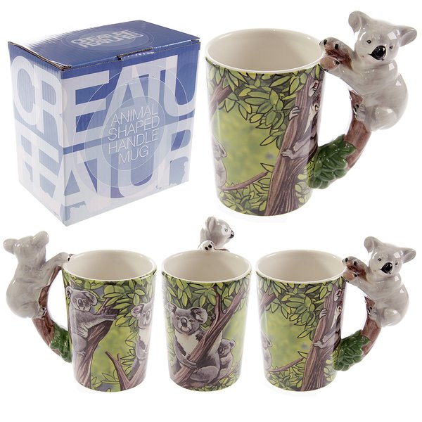 Koala Tasse mit 3D Henkel