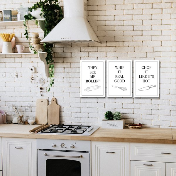 K&uuml;chen Songs Poster 3er-Set