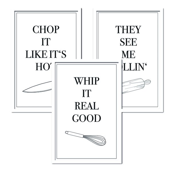 K&uuml;chen Songs Poster 3er-Set