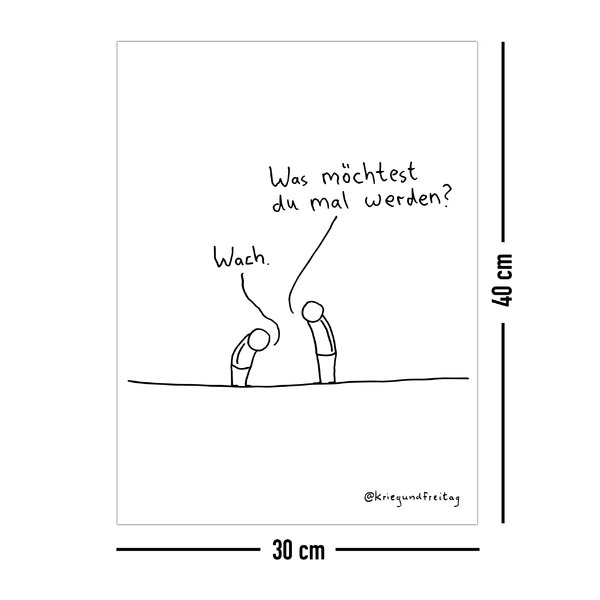 Krieg und Freitag Kunstdruck