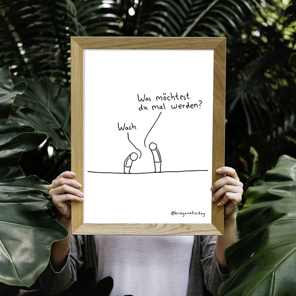 Krieg und Freitag Kunstdruck