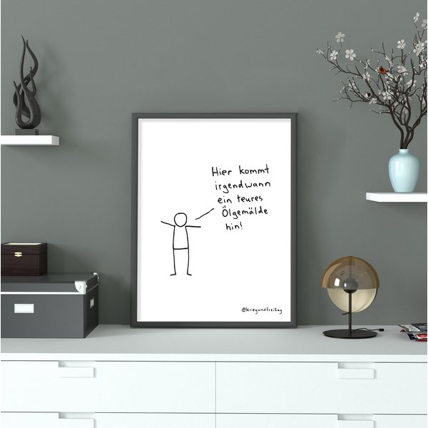 Krieg und Freitag Kunstdruck