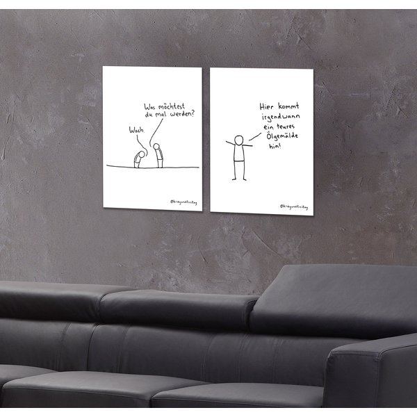 Krieg und Freitag Kunstdruck